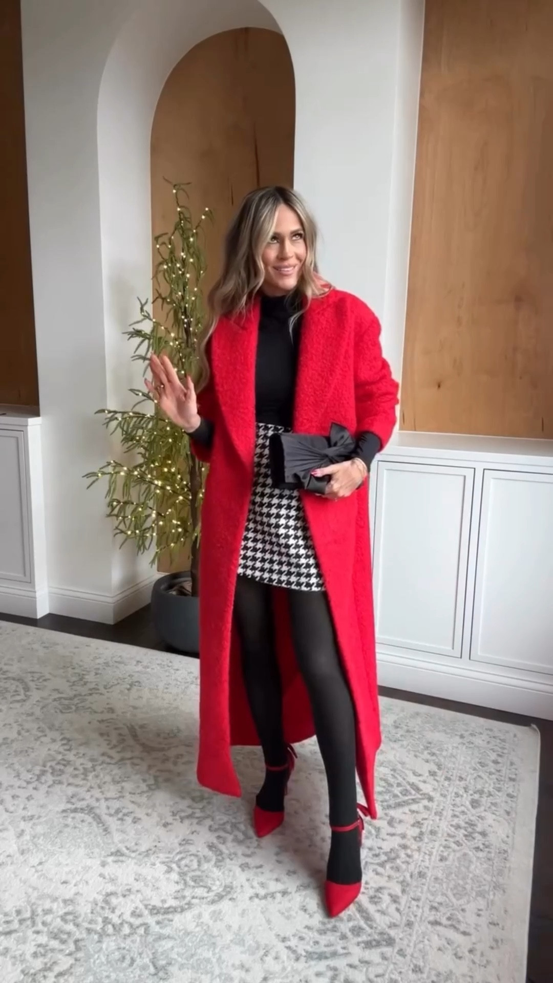 

A classic winter outfit idea perfect for holiday parties. Love the timeless combination of black red and white! Added fleece lined tights for warmth. Love the pops of red for a festive holiday outfit!

#holidayoutfitideas #winteroutfitinspo

#LTKPetite #LTKFindsUnder50 #LTKHoliday