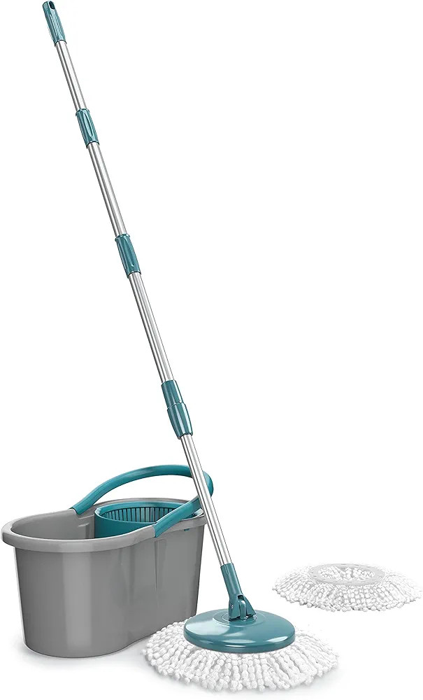 Mop FIT Giratório com 2 refis microfibra, balde com 8 litros, MOP5010, Flash Limp | Amazon (BR)