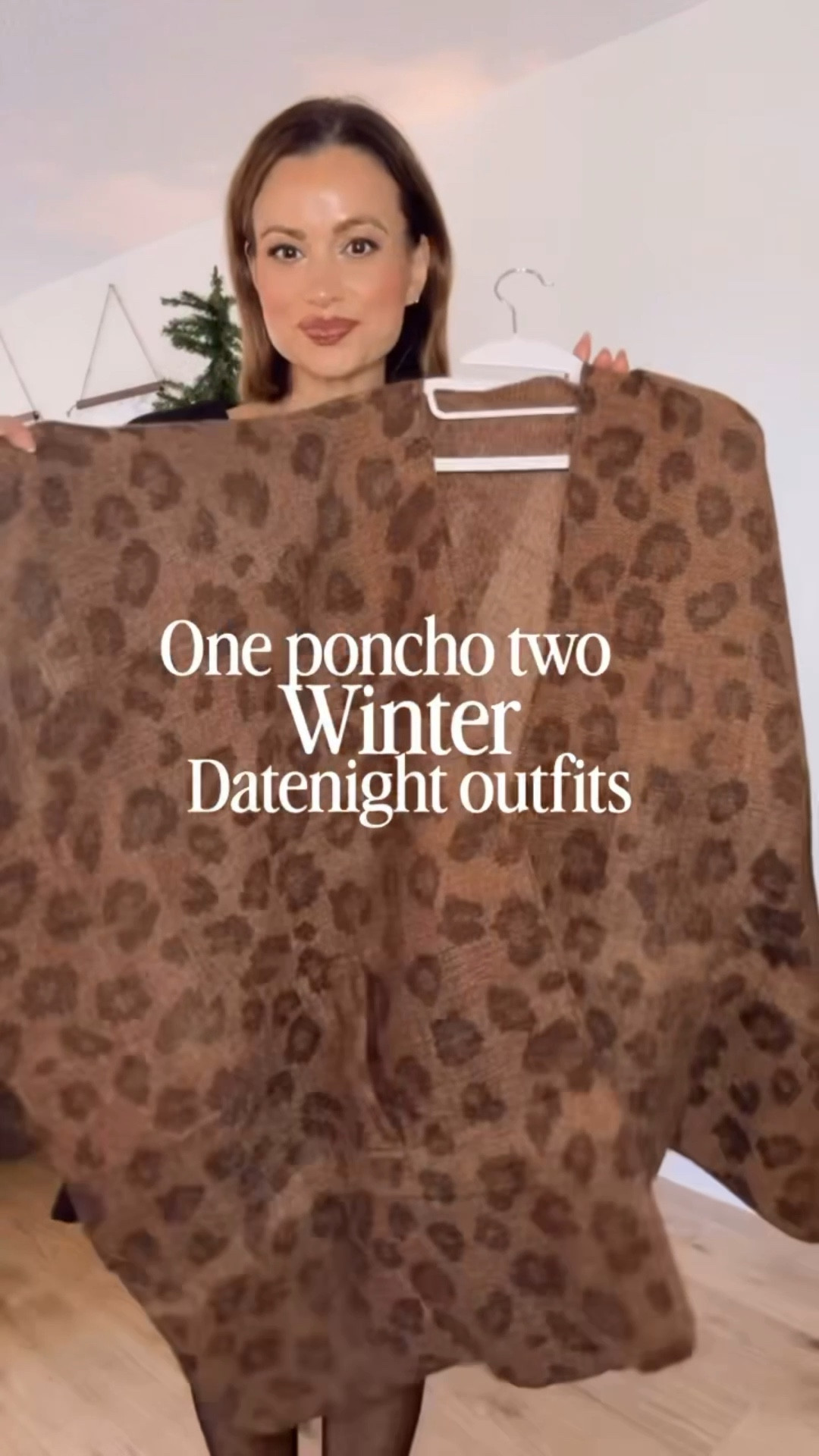 One poncho, two winter date night outfits! The cutest looks using this leopard print poncho 🫶🏻🫶🏻

#LTKSeasonal