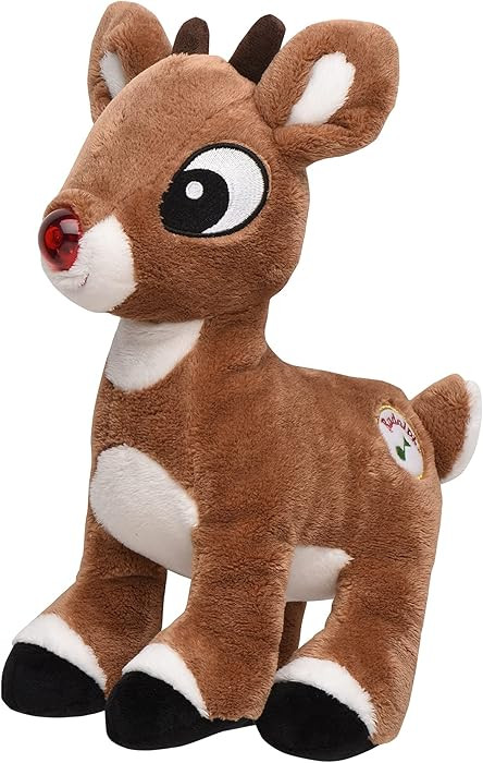 Baby Starters Musical Light Up Plush Christmas Toy, Rudolph, The Red Nosed Reindeer with Sound an... | Amazon (US)