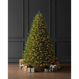 7.5 ft. Eastcastle Twinkling Balsam Fir LED Pre-Lit Artificial Christmas Tree T34 | The Home Depot
