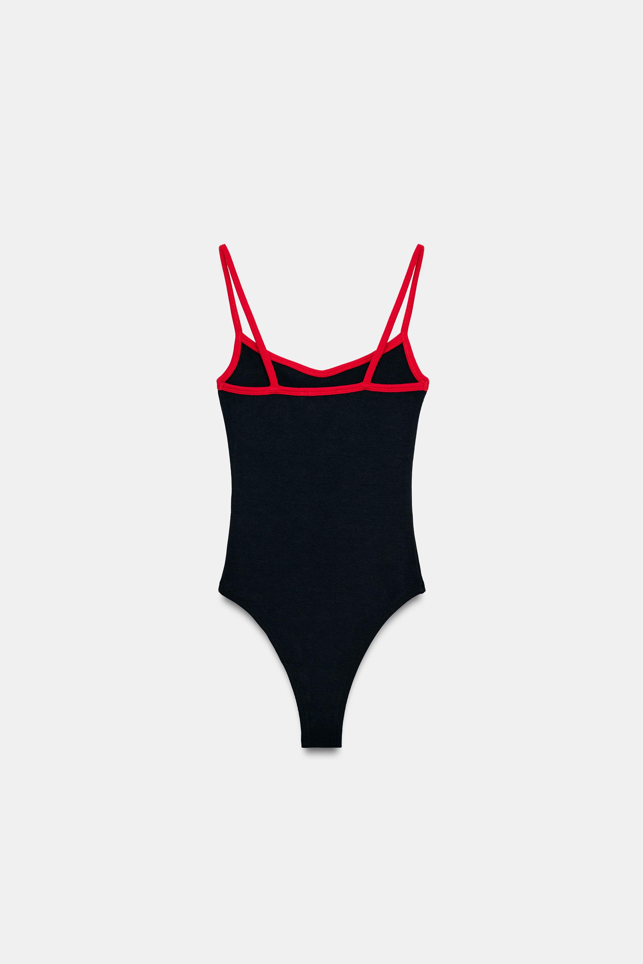 CONTRAST TRIM BODYSUIT | Zara US