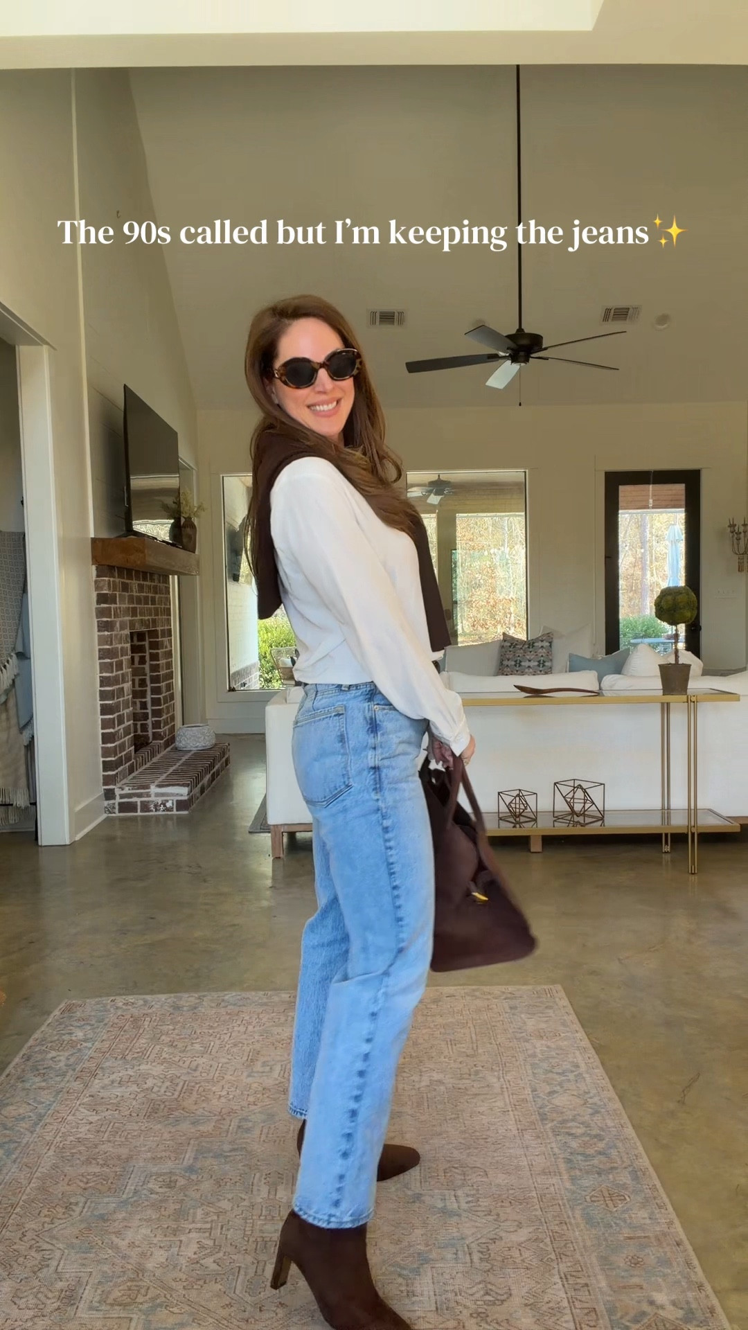 🤎✨🤍

Feeling extra 90s today!

#ootd #suedebootswomen #90s #amazonfinds 

#LTKootd #LTKTravel #LTKOver40