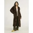 Scoop Women's & Women's Plus Faux Fur Oversized Maxi Coat, Sizes XS-4X | Walmart (US)