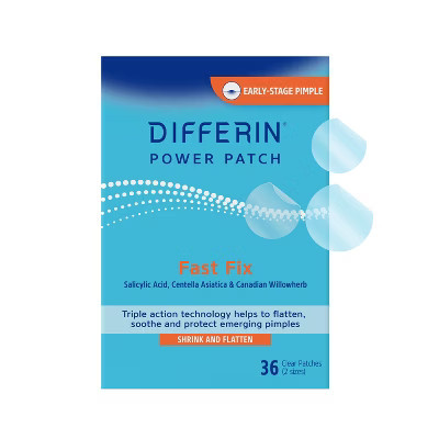 Differin Fast Fix Salicylic Acid Pimple Patches for Emerging Acne - 36ct: Exfoliating, Soothing, Unscented | Target