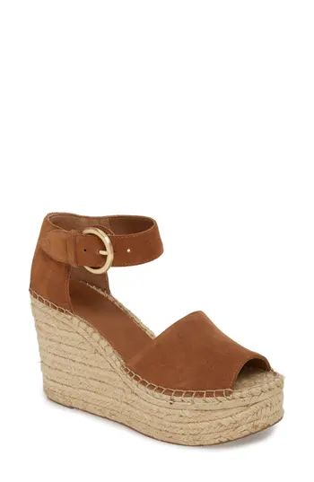 Women's Marc Fisher Ltd Alida Espadrille Platform Wedge, Size 5 M - Brown | Nordstrom