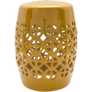 Livabliss Millais Mustard Stool S00151092658 - The Home Depot | The Home Depot