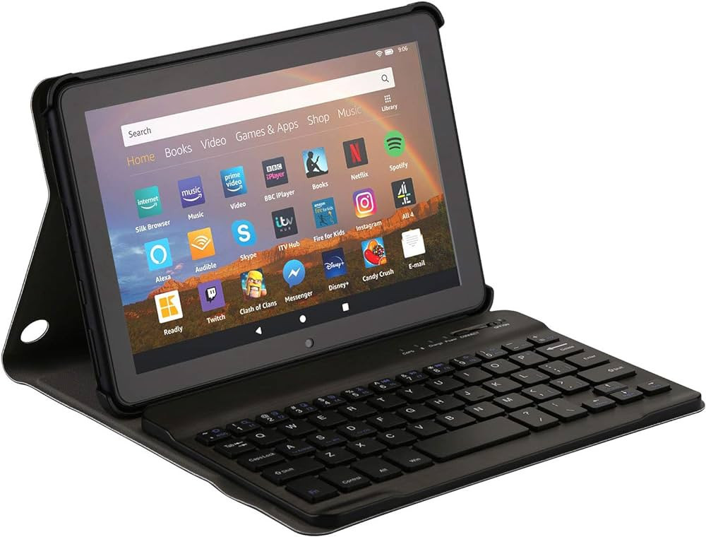 AGPTEK Keyboard Case for All-New Amazon Fire HD 8/8 Plus(2020 Release, 10th & 2022 Release, 12th)... | Amazon (US)