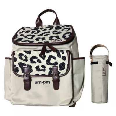 Your Babiie AM:PM By Christina Milian Backpack Diaper Bag in Leopard | Bed Bath & Beyond