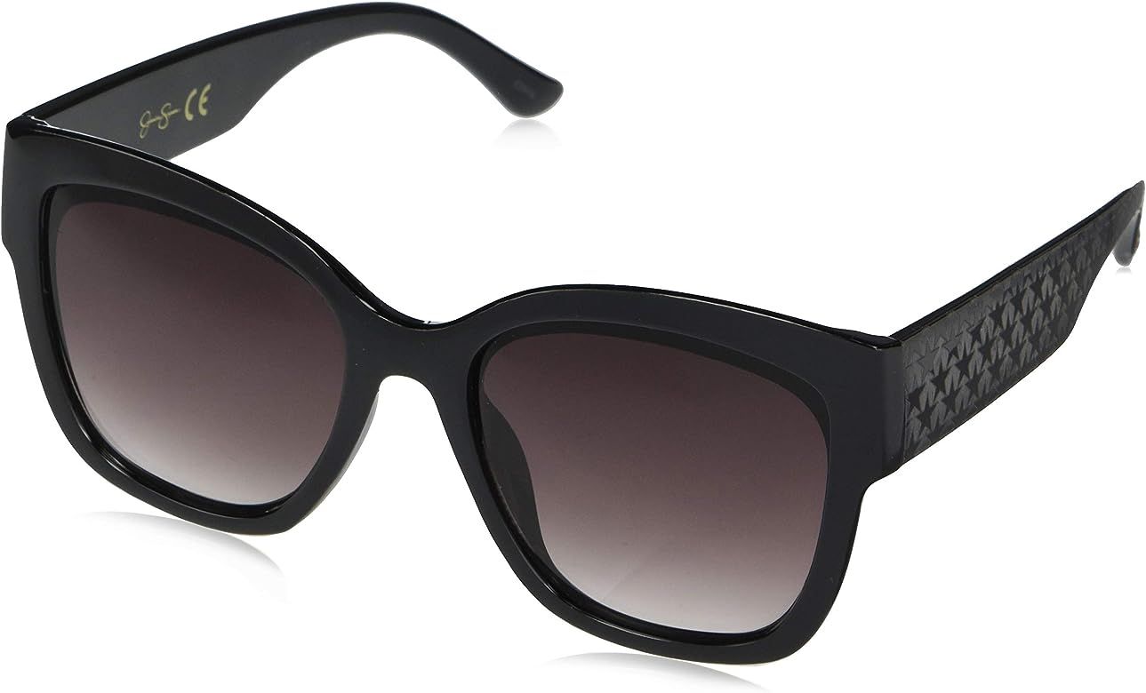Jessica Simpson Women's J5838 Square Sunglasses with Star Etched Detail, JS Logo Tip & 100% UV Pr... | Amazon (US)
