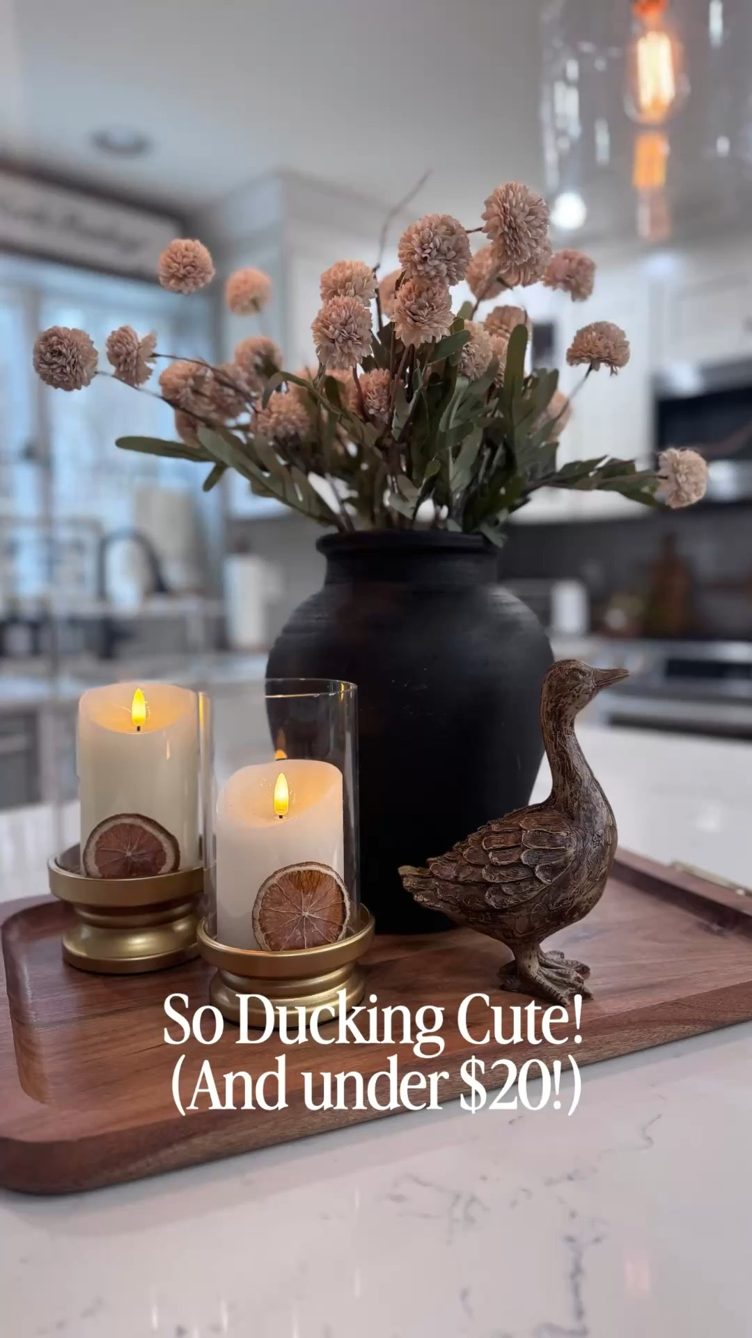 This wooden duck stole my heart! And, who says dried oranges are only for the holidays?! I love decorating with citrus in the spring & summer too!  

Comment “Shop” for a DM with all the links! 

#spring #decor #reels #tray #homedecor