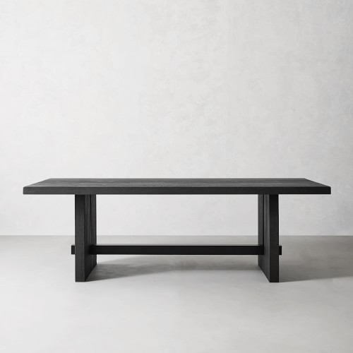 Montauk Rectangular Dining Table, 94, Midnight Black | Williams-Sonoma