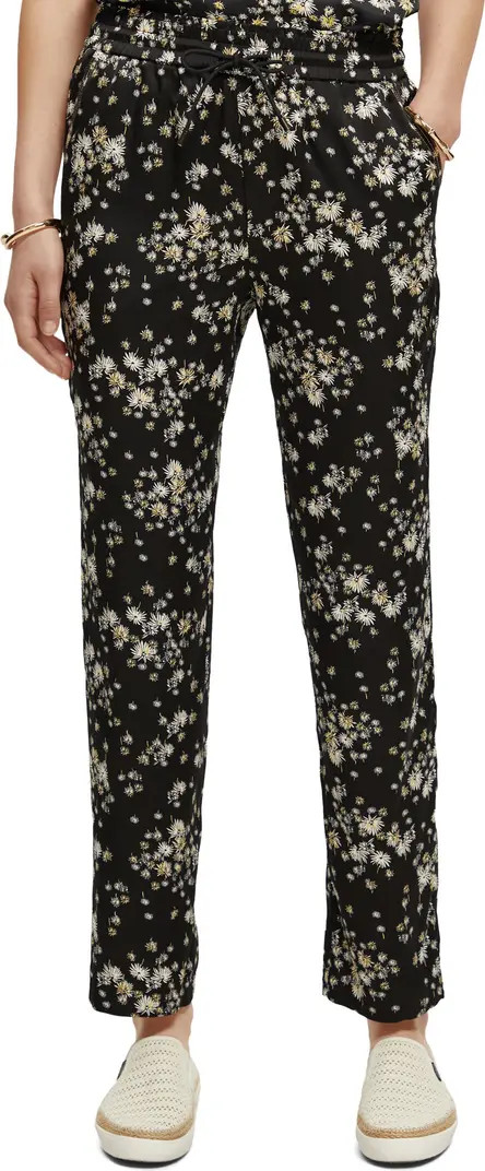 Scotch & Soda Nina Floral Print Tapered Pants | Nordstrom | Nordstrom