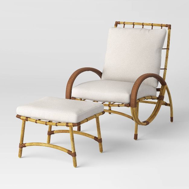Sculptured Statement Patio Chair & Ottoman - Opalhouse™ | Target