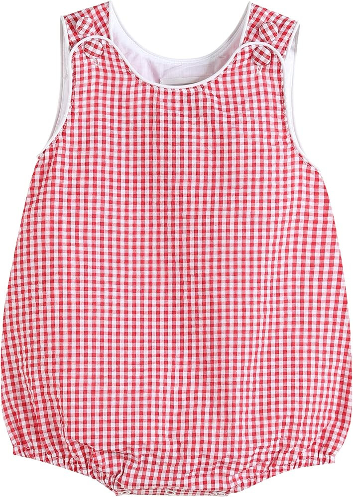 Lil cactus Baby & Toddler Boys and Girls Seersucker or Gingham One-Piece Bubble Romper | Amazon (US)