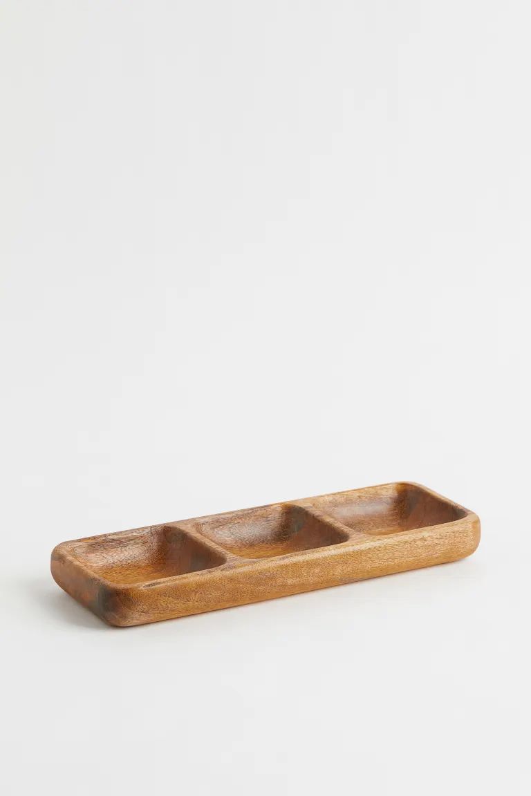 Three-compartment Wooden Dish | H&M (US + CA)