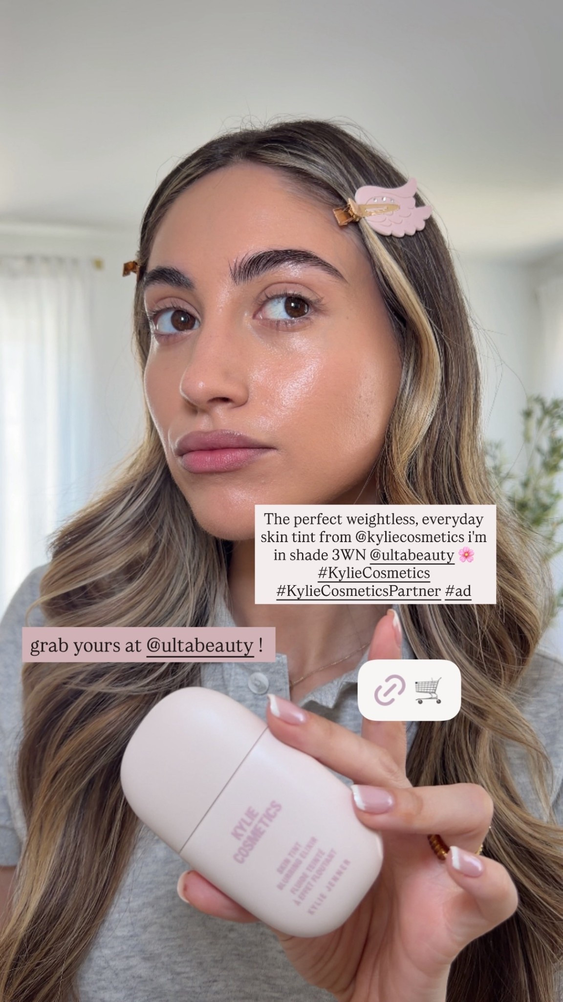 @kyliecosmetics  grab yours at @ultabeauty !  The perfect weightless, everyday skin tint from @kyliecosmetics i'm in shade 3WN @ultabeauty 🌸#KylieCosmetics #KylieCosmeticsPartner #ad

#LTKselfcare #LTKBeauty #LTKgrwm