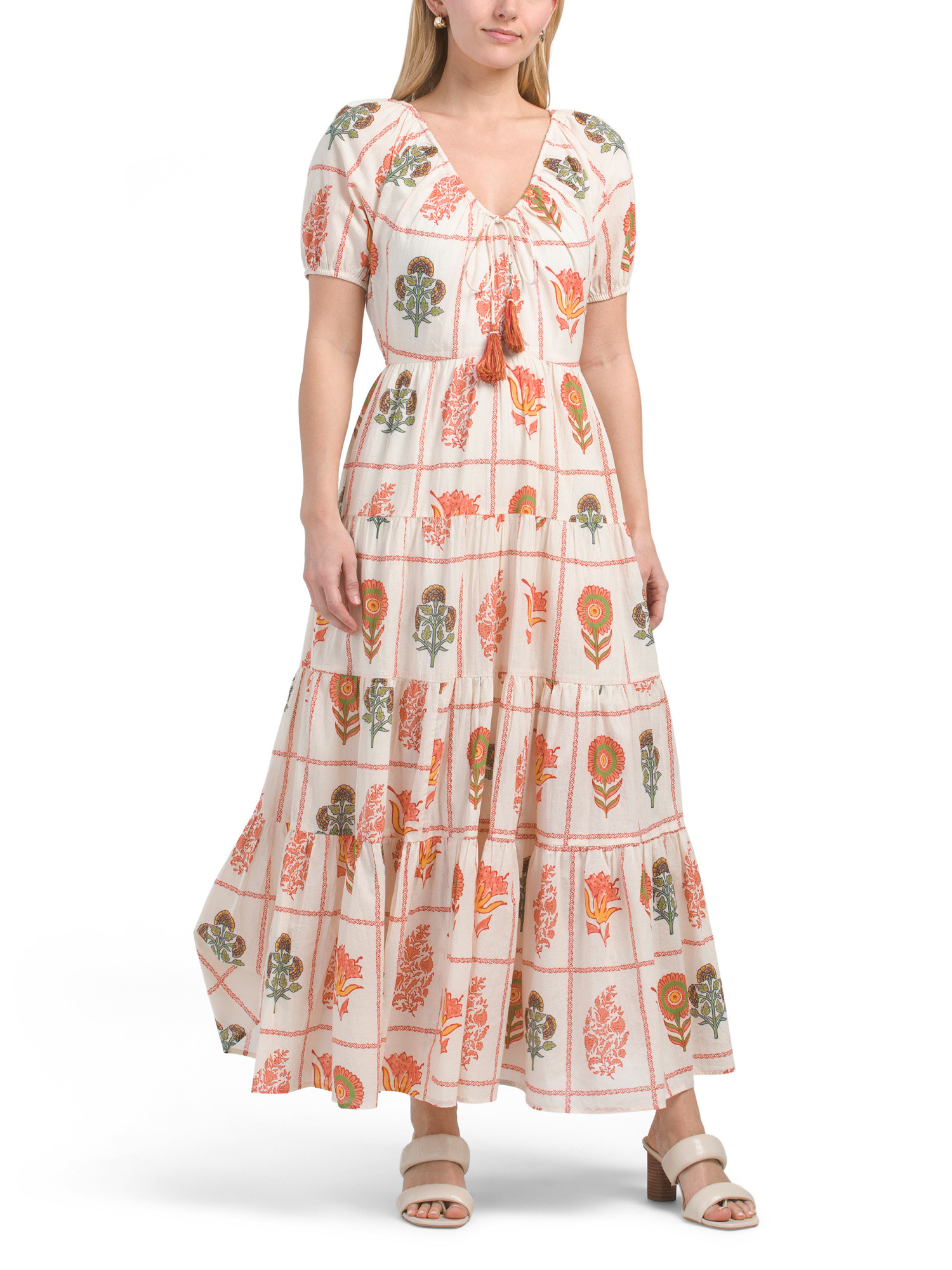 Ayana Flower Print Maxi Dress | TJ Maxx