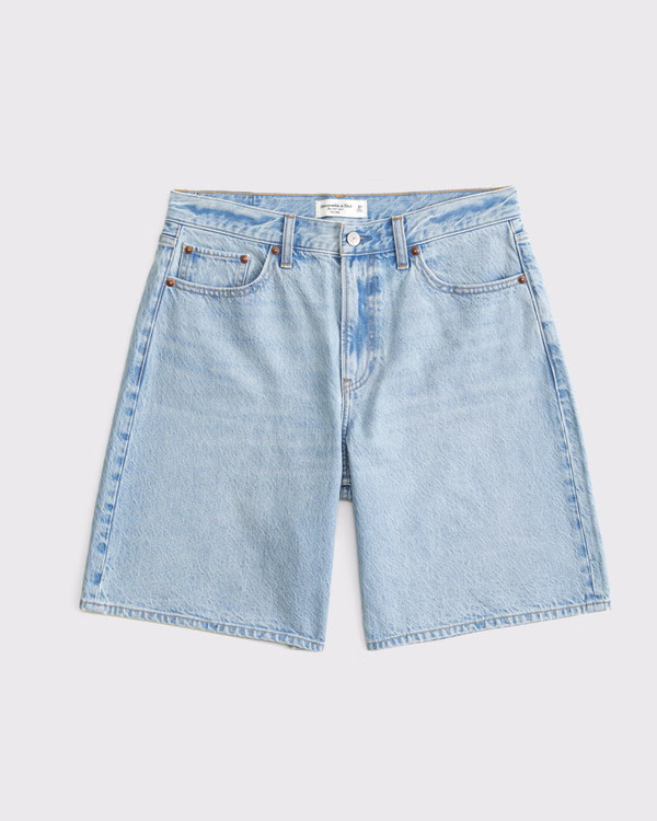 Curve Love Mid Rise Jort | Abercrombie & Fitch (US)