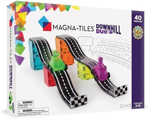 MAGNA-TILES Downhill Duo 40-Piece Magnetic Construction Set, The Original Magnetic Building Brand | Amazon (US)