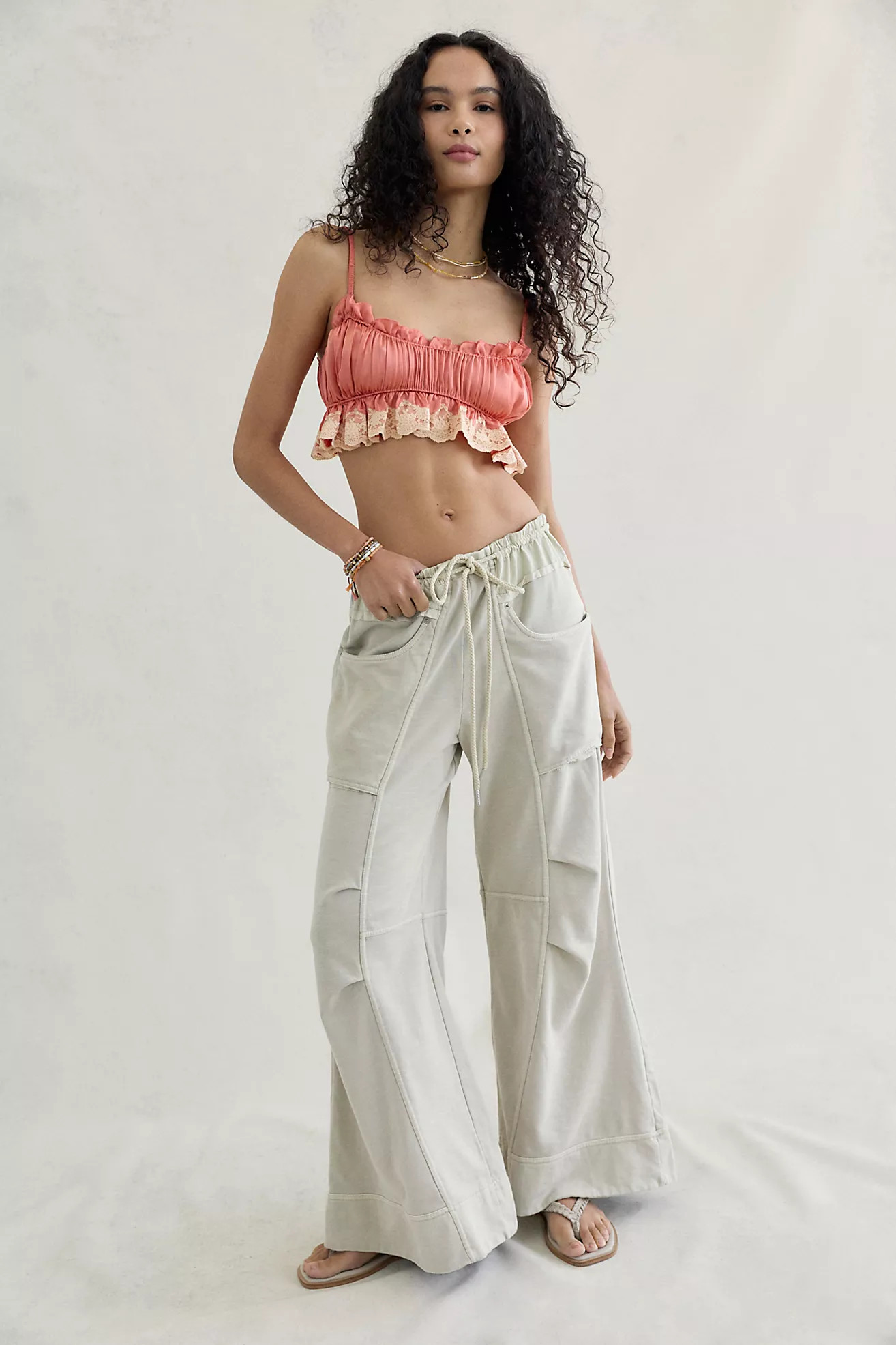 We The Free Sky Riser Knit Wide-Leg Pull-On Pants | Free People (Global - UK&FR Excluded)