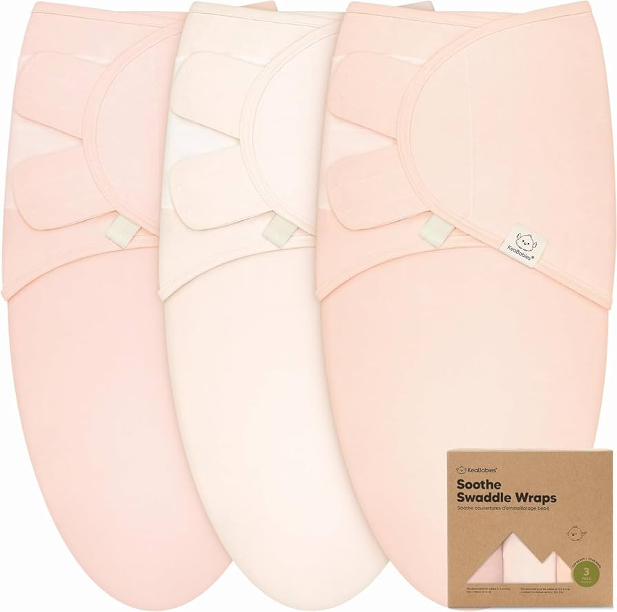 KeaBabies 3-Pack Organic Baby Swaddle Sleep Sacks - Swaddles for Newborns, Infant 0-3 Months, Bab... | Amazon (US)