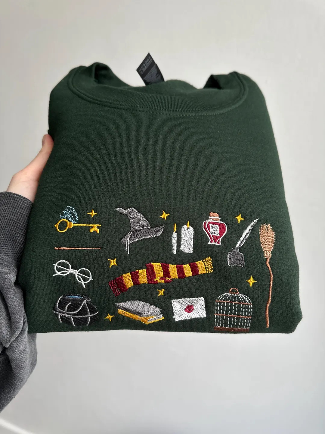 Wizard Embroidered Sweatshirt, Magic Hoodie, Fantasy Crewneck, Witchy Fall Shirt, Cozy Christmas ... | Etsy (US)