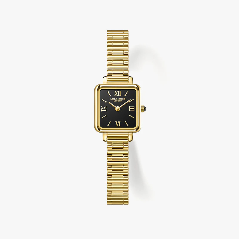 Golden Black Onyx Watch | Lola Rose