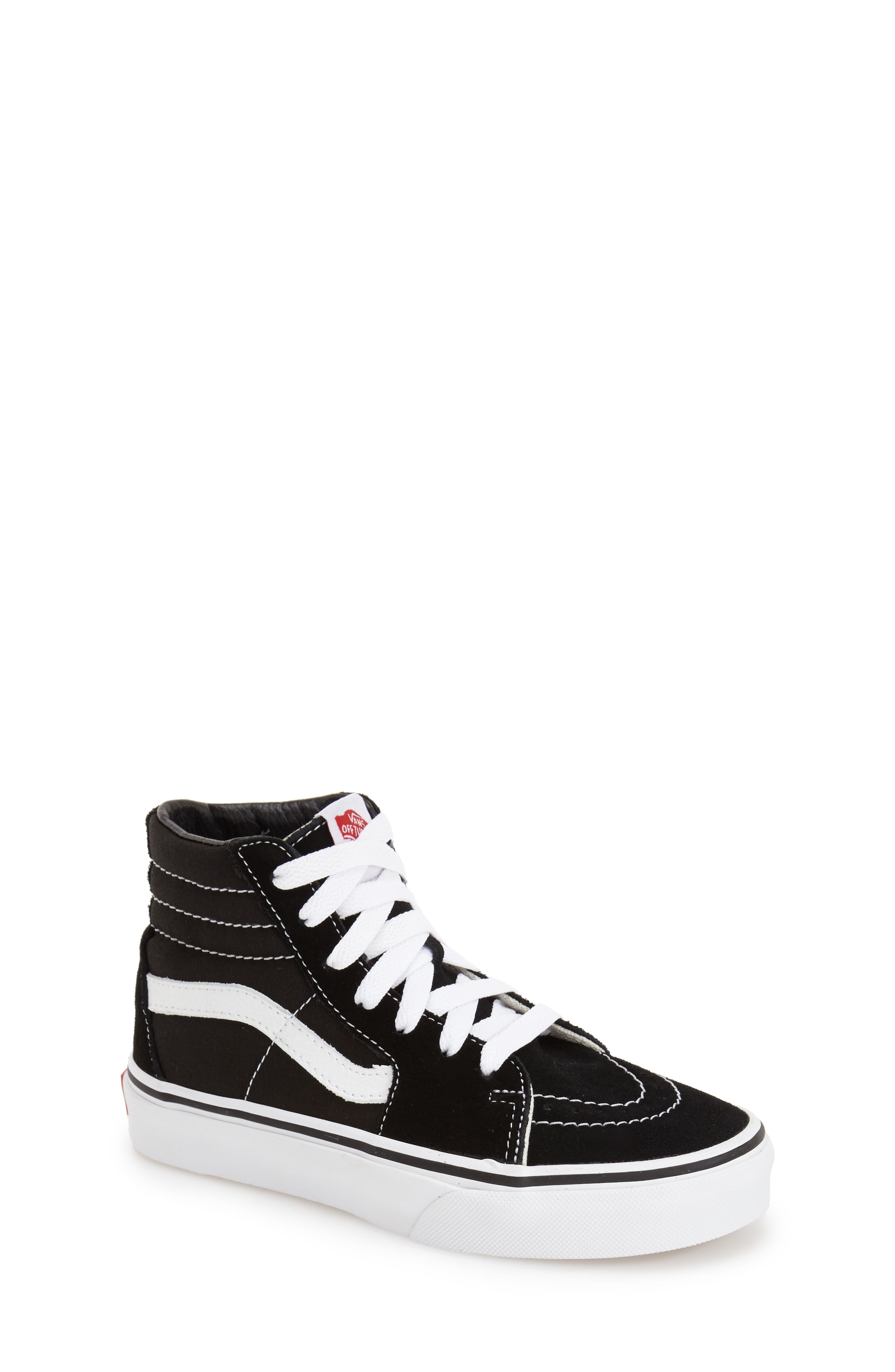 Kid's Vans 'Sk8-Hi' Sneaker, Size 4 M - Black | Nordstrom