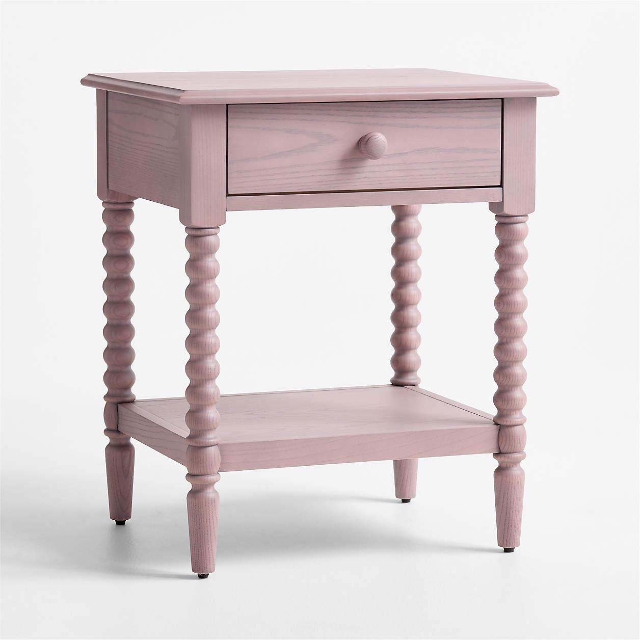 Jenny Lind Dyed Lilac Rose Wood Kids Nightstand with Drawer + Reviews | Crate & Kids | Crate & Barrel