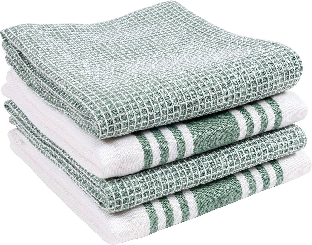 KAF Home Kitchen Towels, Set of 4 Absorbent, Durable and Soft Towels | Perfect for Kitchen Messes... | Amazon (US)