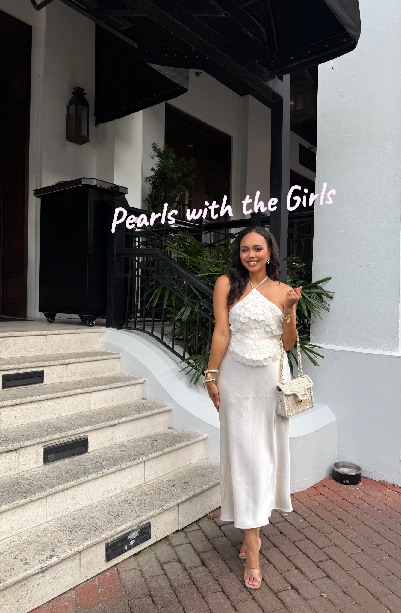 30A Bachelorette Fits! Night 3: Pearls & Girls! Dress like a pearl with champagne, ivory, satin, seashells and pearls! My top is from White Fox Boutique called the Athens Aura Shell Top in White! Wearing a size small and fits TTS. This top is very loud BUT SO cute! 🐚

#LTKStyleTip #LTKWedding #LTKTravel
