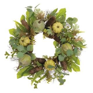 22" Pumpkin, Pinecone & Eucalyptus Wreath | Michaels Stores