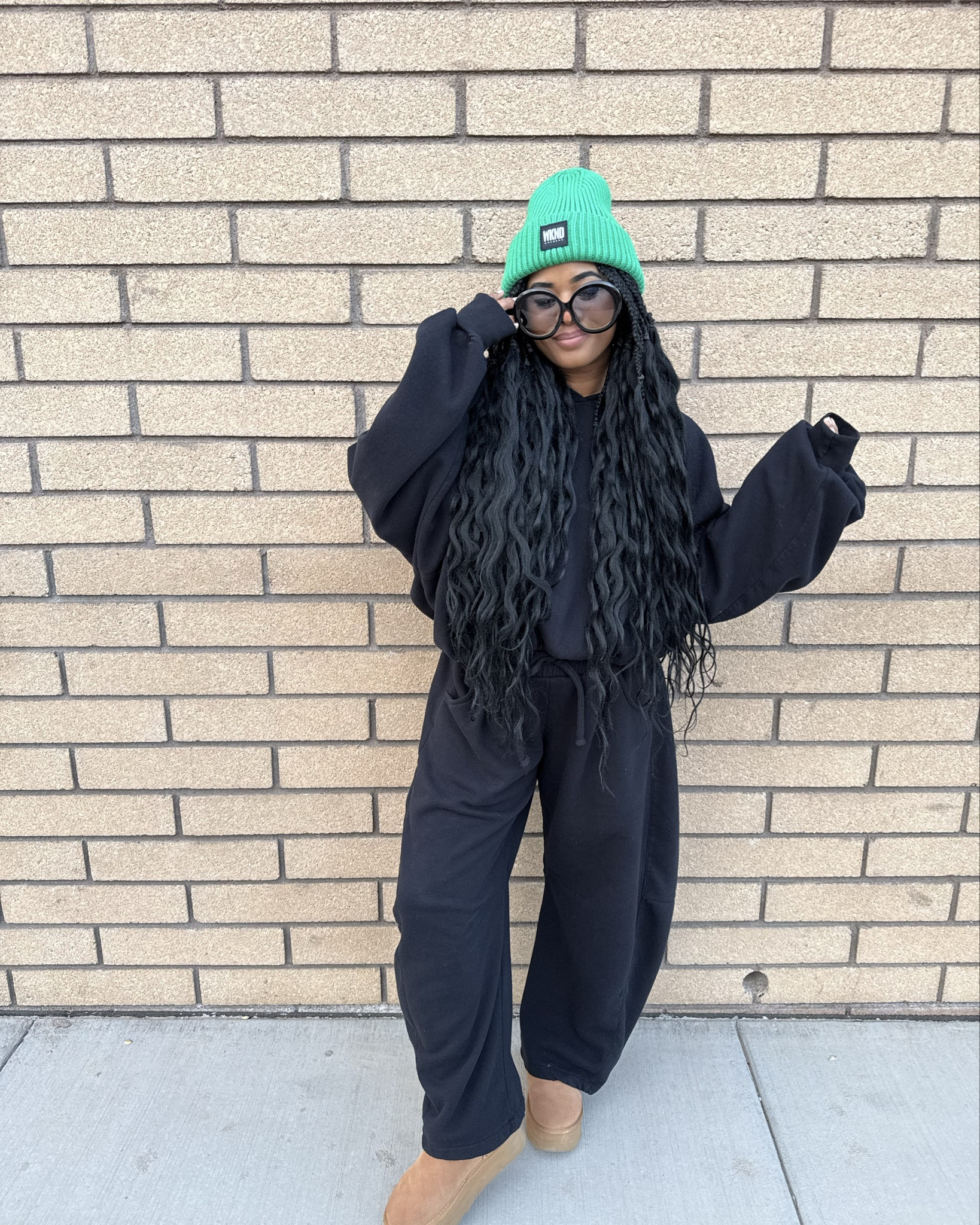 don’t ever wanna take this set off 🖤 comfy gets me every tiiiime 😊 **linked all** 
. 
got this set in medium in both the hoodie & the barrel sweats, I’m 5’2” / size 6 for reference - comes in lots of color ways and is serrriously so flippin cozy 🖤

#LTKmomlife #LTKSeasonal #LTKootd