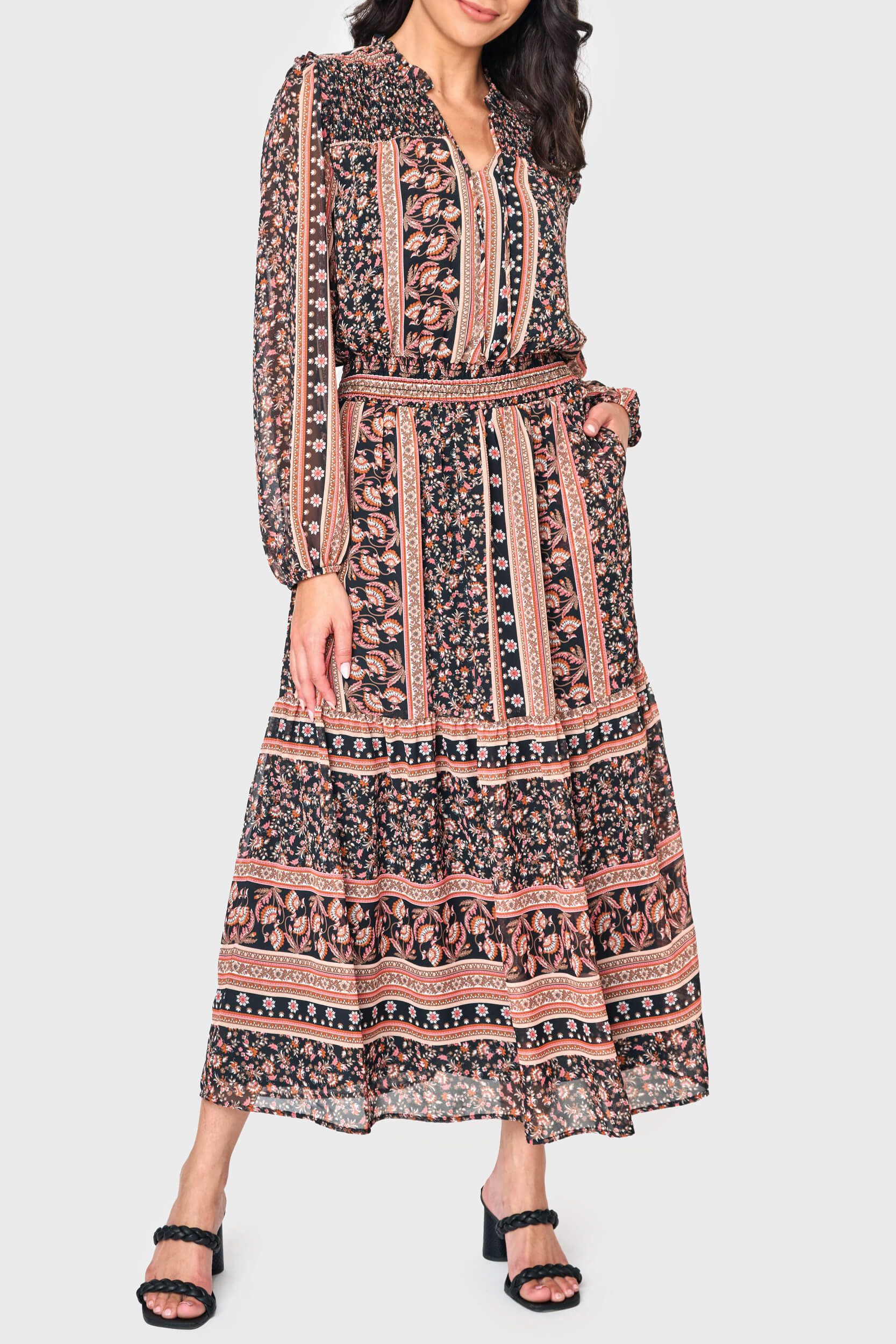 The Leyla Smocked Maxi Dress | Gibson