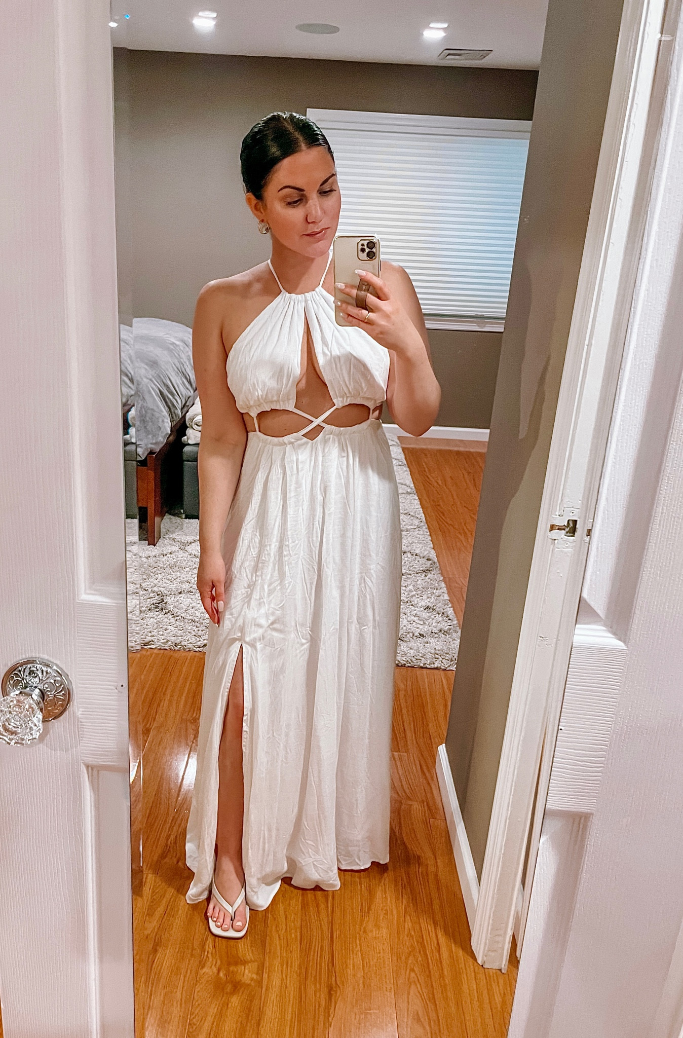 In love with this dress. It ties up around the neck and also in the middle of your back so the whole thing is adjustable. I would probably only wear this on a vacation or to a party. It is a little bit longer so if you’re shorter like me, then you will need a pair of short heels! 

#LTKFind #LTKsalealert #LTKstyletip