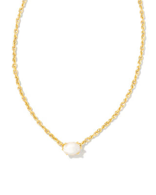 Cailin Gold Pendant Necklace in Ivory Mother-of-Pearl | Kendra Scott