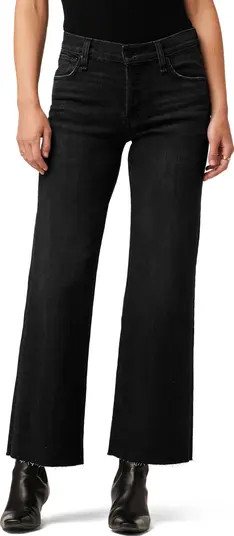 Rosie Raw Hem High Waist Ankle Wide Leg Jeans | Nordstrom