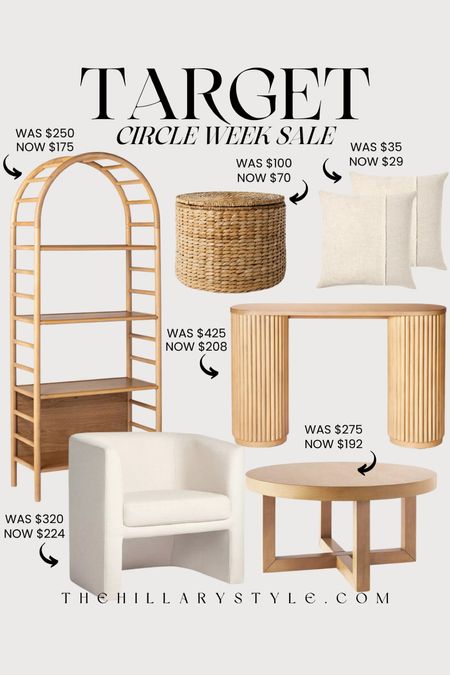Target Circle Week SALE: Studio McGee Home furniture & decor. Accent cabinet, console, throw pillow, coffee table, accent chair, ottoman.

#LTKSaleAlert #LTKHome #LTKSeasonal