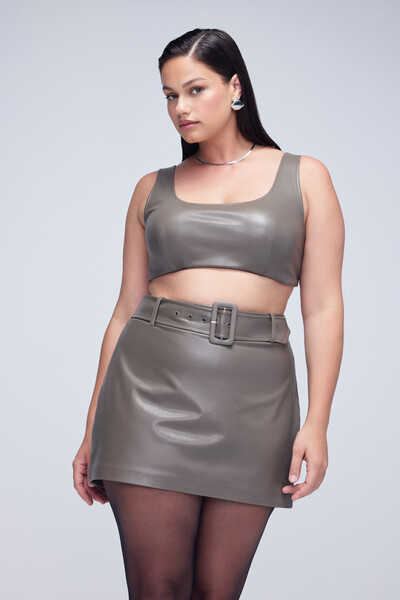 Plus Size Faux Leather Crop Top | Forever 21