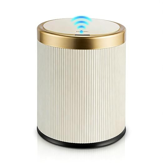 Pukomc Bathroom Trash Can with Lid，3.5 Gallon Motion Sensor Waterproof Touchless Garbage Can, S... | Amazon (US)