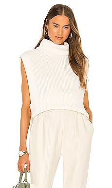 L'Academie Collin Turtleneck Pullover in Ivory from Revolve.com | Revolve Clothing (Global)