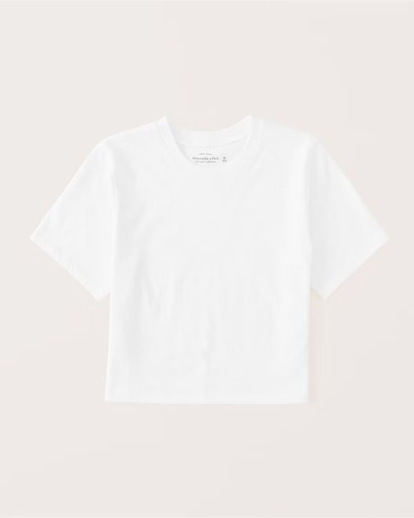 Women's Classic Crop Tee | Women's Tops | Abercrombie.com | Abercrombie & Fitch (US)