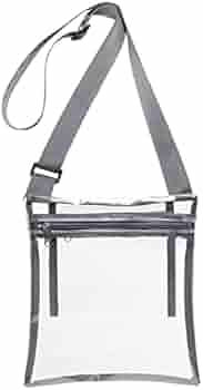 HULISEN Clear Crossbody Purse Bag, Stadium Approved, with Extra Inside Pocket | Amazon (US)