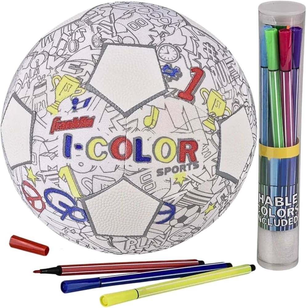 Franklin Sports iColor Kids Mini Football or Soccer Ball- Custom Color Youth Junior Ball with Mar... | Amazon (US)