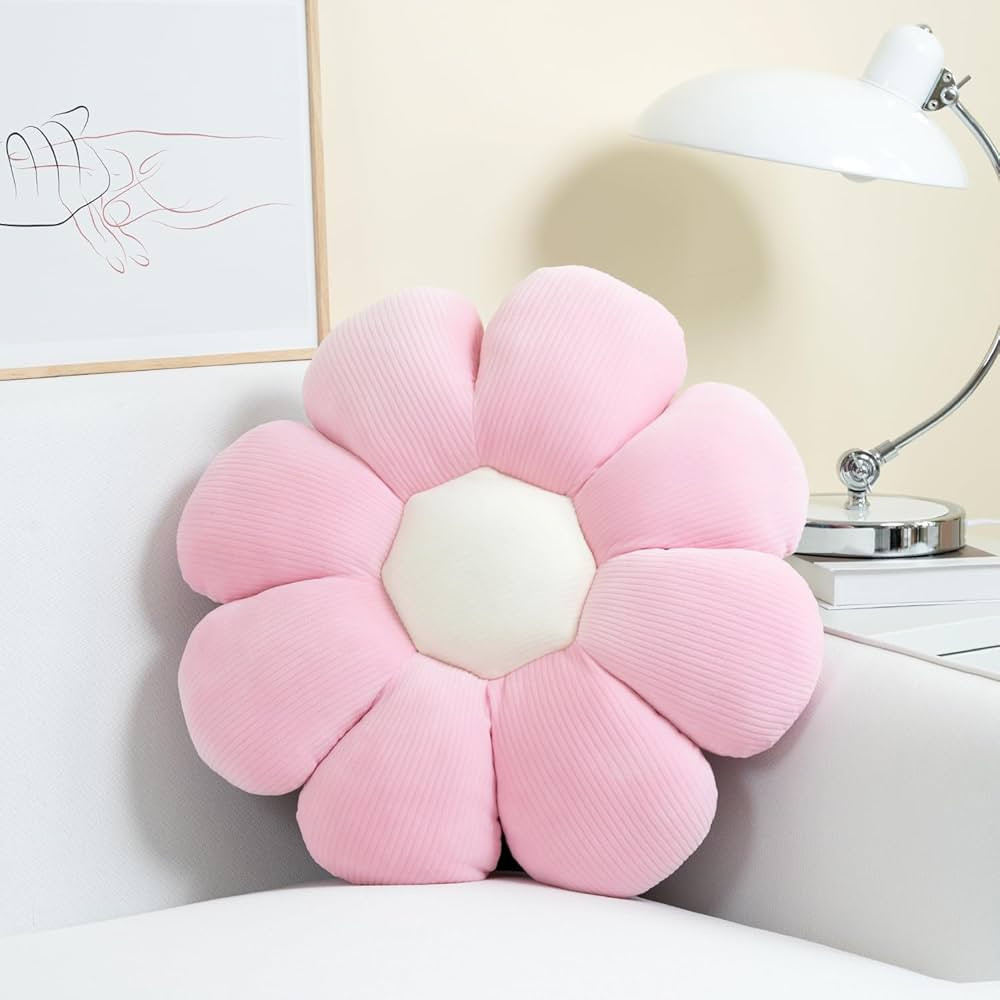 Sioloc Flower Pillow,Flower Shaped Throw Pillow Butt Cushion Flower Floor Pillow,Seating Cushion,... | Amazon (US)