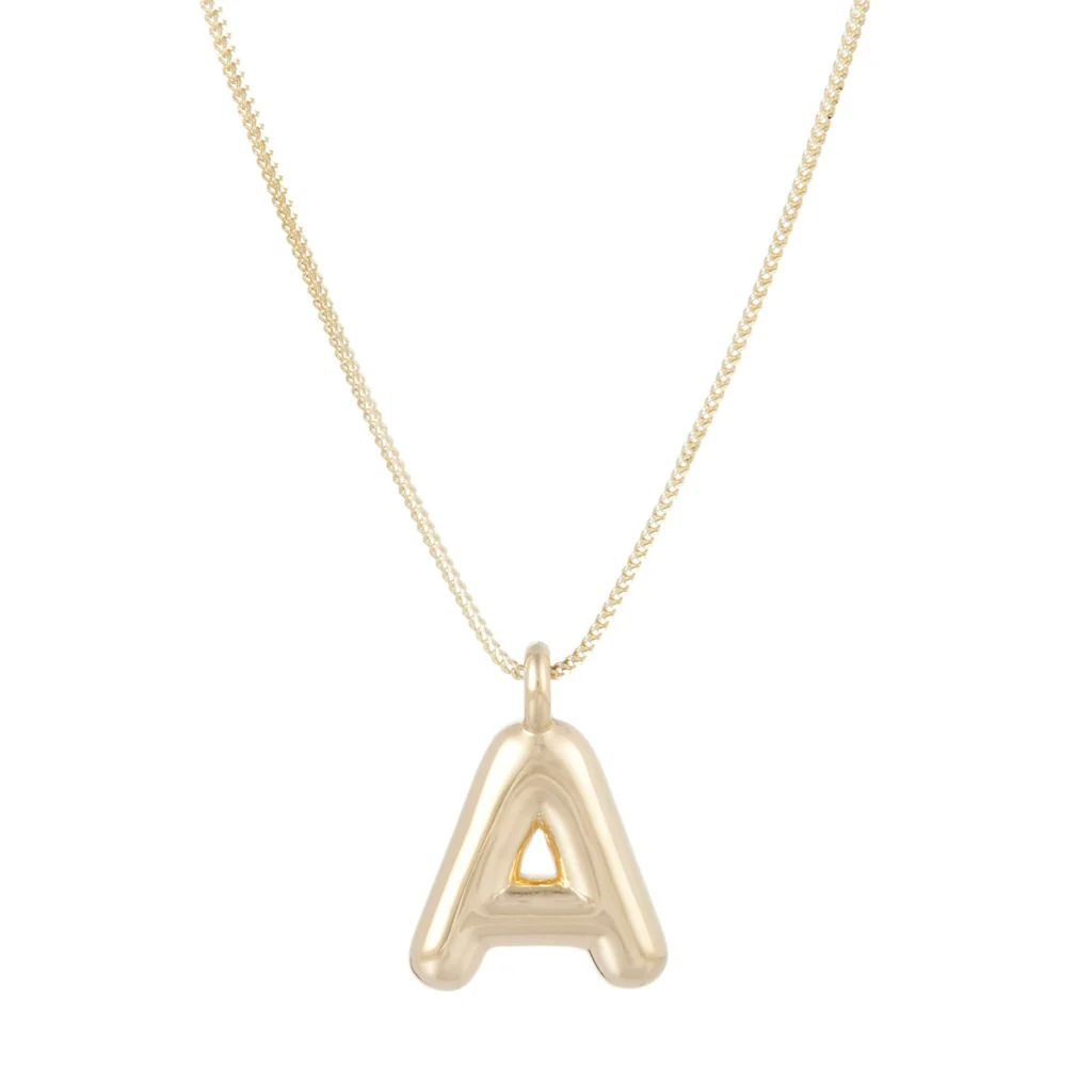 Helium Initial Pendant | Ariel Gordon Jewelry