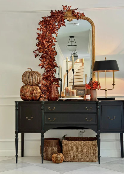 Brown Cimicifuga Leaf Garland | Faux Fall Leaves at Afloral | Afloral