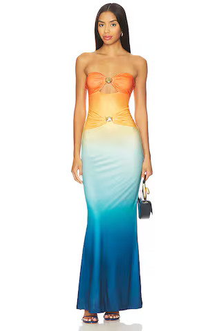 Runaway The Label Kleo Maxi Dress in Pina Colada Ombre from Revolve.com | Revolve Clothing (Global)