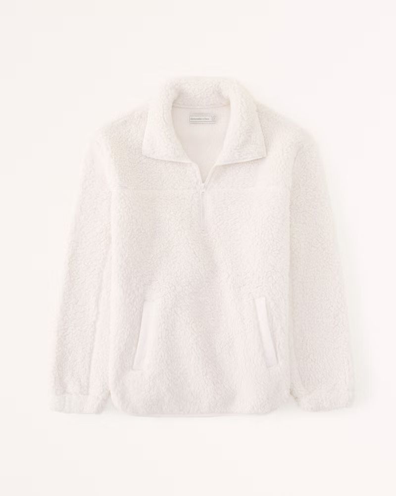 Women's Sherpa Half-Zip | Women's Womens Search L2 | Abercrombie.com | Abercrombie & Fitch (US)